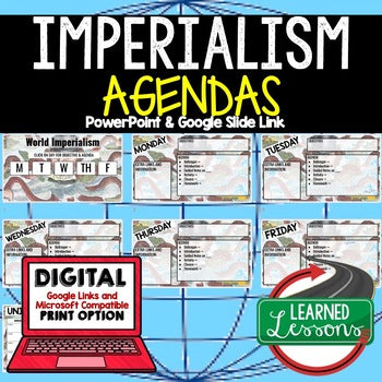 World Imperialism Agenda PowerPoint & Google Slides Agenda - preview 1