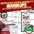 Genetics, Heredity & Reproduction Bell Ringers | NGSS Life Science Warm Ups - preview 1