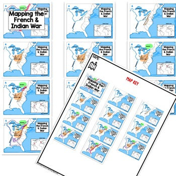 French and Indian War Map Activity and Research, Mapping the French & Indian War - preview 3