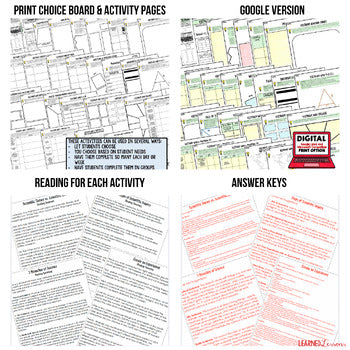 VIETNAM WAR Activity Choice Board, Digital & Google - preview 2