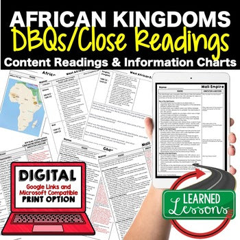 African Kingdoms DBQ Reading Activity Google World History DBQ Reading - preview 1