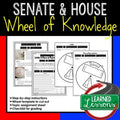 Senate and House of Representatives Wheel of Knowledge Interactive Notebook Page - preview 1