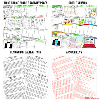 Classification Activities Choice Board Life Science Choice Board - preview 2