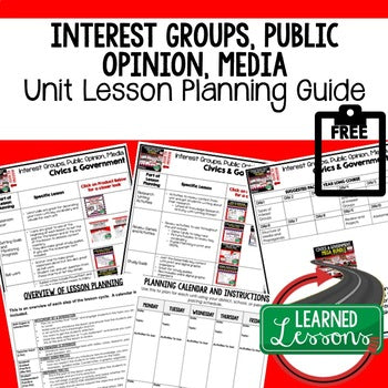 Interest Groups, Public Opinion Lesson Plan Guide Civics Government - preview 1