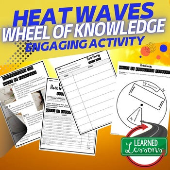 Heat Waves Activity, Wheel of Knowledge Interactive Notebook - preview 1