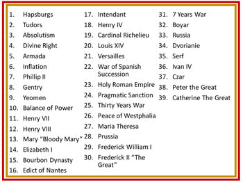 Royal Power Absolutism Word Wall World History Word Wall World History Posters - preview 2