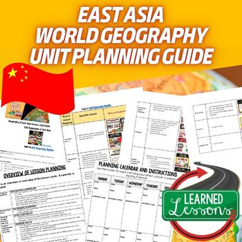 East Asia Lesson Plan Guide for World Geography Back To School - preview 1