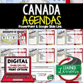 Canada Geography Agenda PowerPoint & Google Slides World Geography Agenda - preview 1