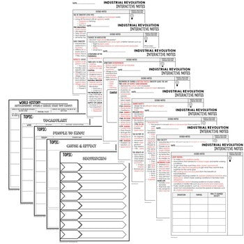 Industrial Revolution Guided Notes & PowerPoints, Digital and Print - preview 3