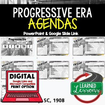 Progressive Era Agenda PowerPoint & Google Slides Agenda - preview 1