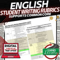 ELA PARCC RUBRIC FOR STUDENTS, English Curriculum Activity - preview 1