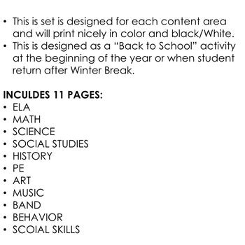 Back to School Student Goal Setting Bookmarks | Goal Setting Activities - preview 2