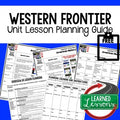 Western Frontier Lesson Plan Guide, American History BACK TO SCHOOL - preview 1