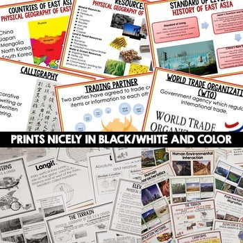 East Asia Anchor Charts (World Geography Anchor Charts) - preview 2