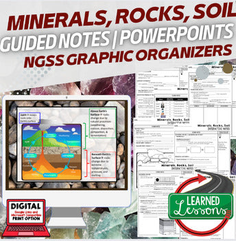 Minerals Guided Notes & PowerPoints NGSS Earth Science Guided Notes - preview 1