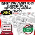 Reform Movements DBQ, Document Based Questions Google and Print - preview 1