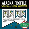 Alaska History Word Wall, State Profile, Alaska Activities US History Posters - preview 1