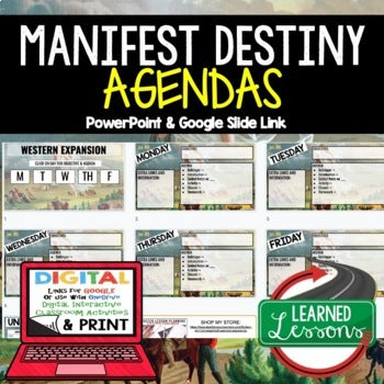 Western Expansion Agenda PowerPoint & Google Slides, American History Agenda - preview 2