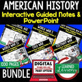 U.S. History Guided Notes Bundle | PowerPoint Lessons | Print & Digital - preview 1