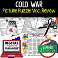 COLD WAR Vocabulary Activity Picture Puzzle Unit Review, Test Prep - preview 1