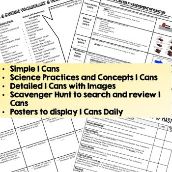 Forces & Motion I Can Posters, Physical Science Posters - preview 2