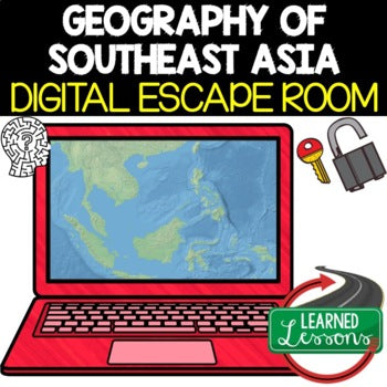 Southeast Asia Geography Escape Room Digital Breakout World Geography Activity - preview 1