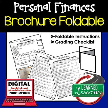 Personal Finance Foldable Bundle | Financial Literacy Interactive Activities - preview 1