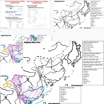 Ming Dynasty Mapping Activity, Mapping The Ming Dynasty PRINT & DIGITAL - preview 3