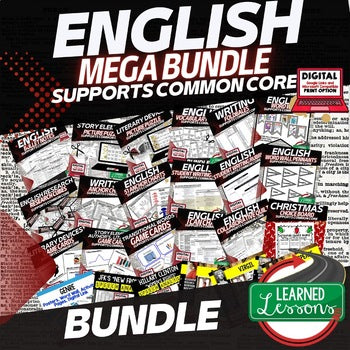 ELA Story Elements Game Cards, English Curriculum Activity - preview 2