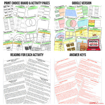 Fossils Activities, Fossils Choice Board, Earth Science Choice Board - preview 2