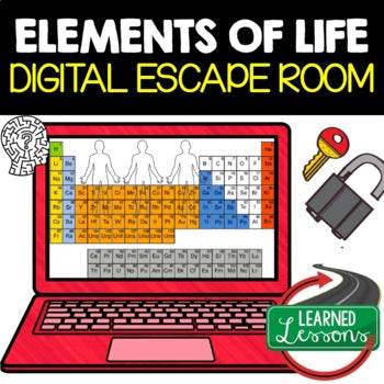 Elements of Life Digital Escape Room, Breakout Room Life Science Escape Room - preview 1