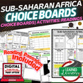 Sub Saharan Africa Activities Choice Board, Digital Distance Learning & Print - preview 1