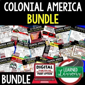 13 Colonies Bundle | Colonial America Activities for U.S. History - preview 1