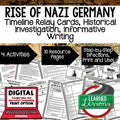Rise of Nazi Germany Timeline, & Writing, Digital Learning, Google, & Print - preview 1