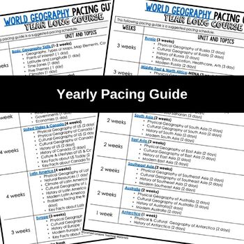 World Geography Lesson Plan Guide for World Geography Curriculum - preview 3