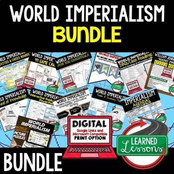 World Imperialism Activities Bundle | World History Print & Digital Lessons - preview 1