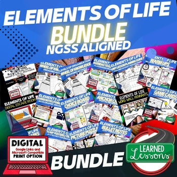 Life Science Elements of Life Bundle | Chemistry of Life, Atoms, Molecules - preview 1