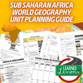Sub-Saharan Africa Lesson Plan Guide for World Geography Back To School - preview 1