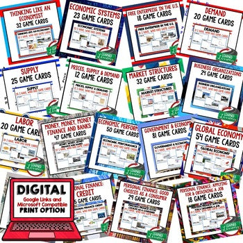 Economics I Have, Who Has? Game Bundle | Free Enterprise Review | Print & Google - preview 2