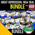 Great Depression Activities Bundle | U.S. History Print & Digital Lessons - preview 1
