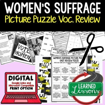 Women's Suffrage Activity Picture Puzzle US History Curriculum - preview 1