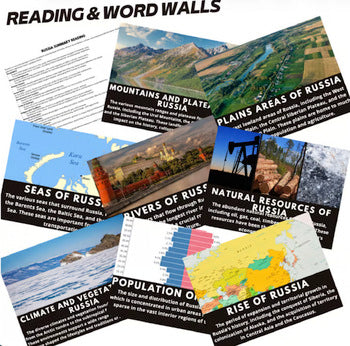 Russia Word Wall Activity Pages World Geography Word Wall - preview 2