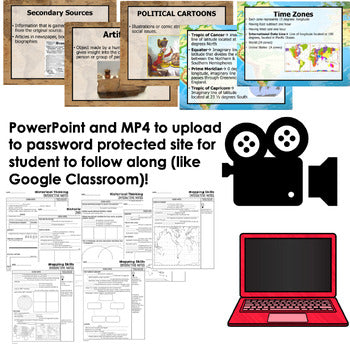 Mapping Skills Guided Notes | Historical Thinking | Google Slides - preview 4