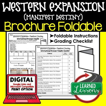 Manifest Destiny Activity, Manifest Destiny Foldable Western Expansion Activity - preview 1