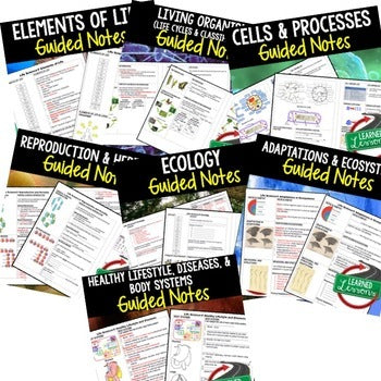 Life Science Guided Notes for Students and Teacher BUNDLE  (Life Science Bundle) - preview 3