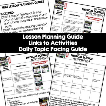 Electrical Energy Lesson Plan Guide | NGSS Physical Science Lesson Plans - preview 2