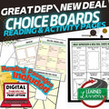Great Depression New Deal Activities, Choice Board, Print & Digital Google - preview 1