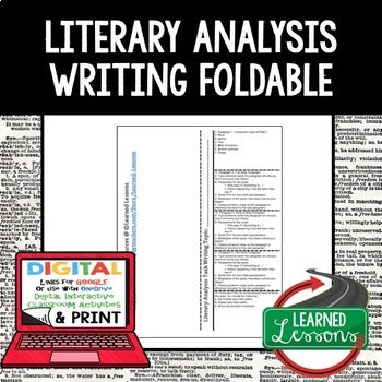Writing Foldable Bundle Narrative, Literary Analysis, Persuasive, Informative - preview 3