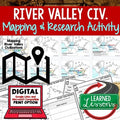 River Valley Civilizations Map Activity and Research, Mapping River Valleys - preview 1
