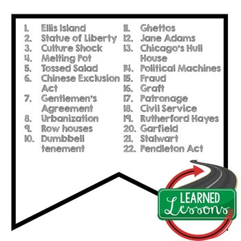Immigration Word Wall US History Word Wall US History Posters - preview 2